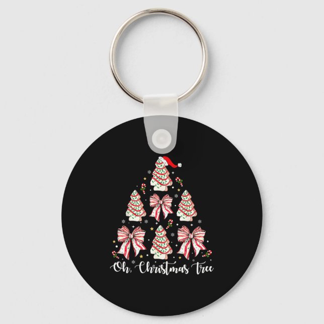 Porte-clés Oh Christmas Tree Cakes Debbie Becky Jen Cake Love (Recto)