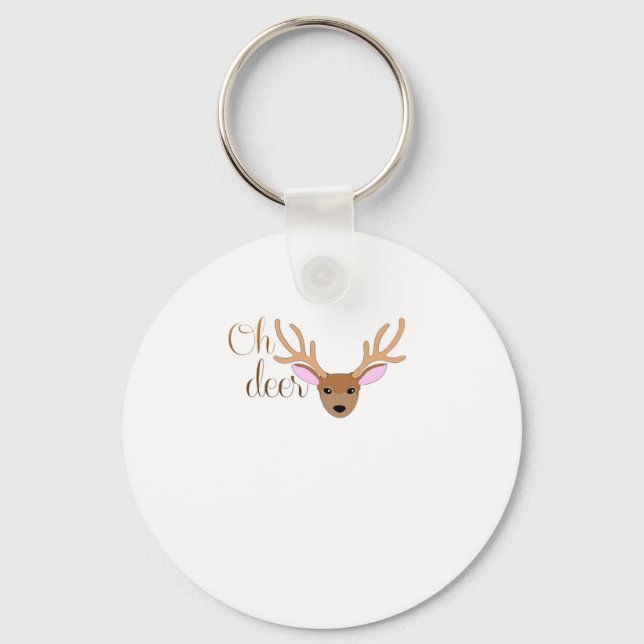 Porte-clés Oh Deer Artistic Style Keychain (Recto)