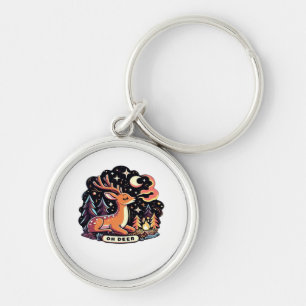 Porte-clés Oh Deer Contemporain Vibe Graphique