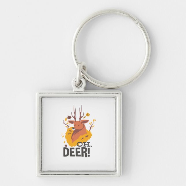 Porte-clés Oh Deer Contemporary Minimal Look  (Devant)