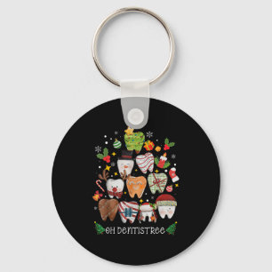 Porte-clés Oh Dentistree Joyeux Noël Dentaire Drôle Dents T