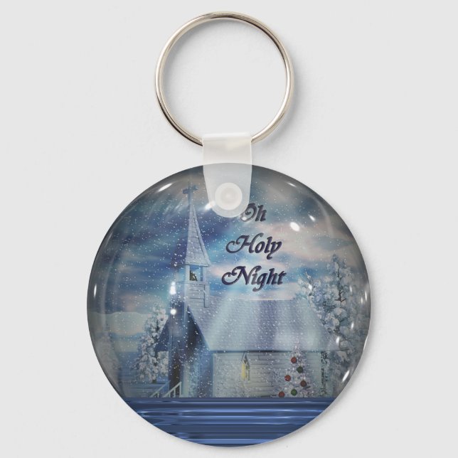 Porte-clés Oh Holy Night Snow Globe (Recto)