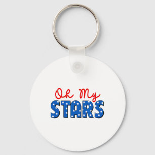 Porte-clés Oh My Stars 4 juillet Fête commémorative de l'Indé