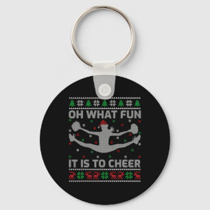 Porte-clés Oh quel plaisir de soutenir le laid Cheerleading C
