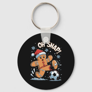 Porte-clés Oh Snap Gingerbreadman Christmas Soccer 1
