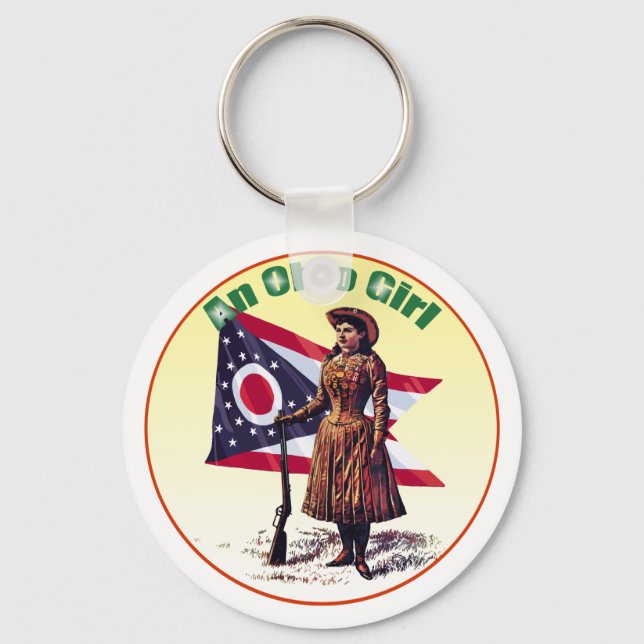 Porte-clés Ohio Girl, Annie Oakley (Recto)