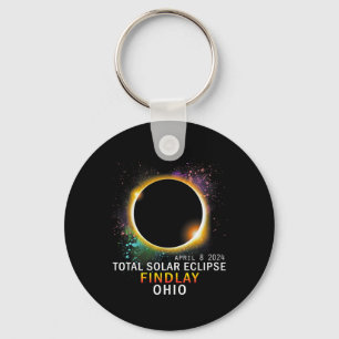Porte-clés Ohio Total Éclipse Solaire 8 avril 2024