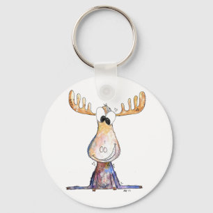 Porte-clés Oie blanche mignonne