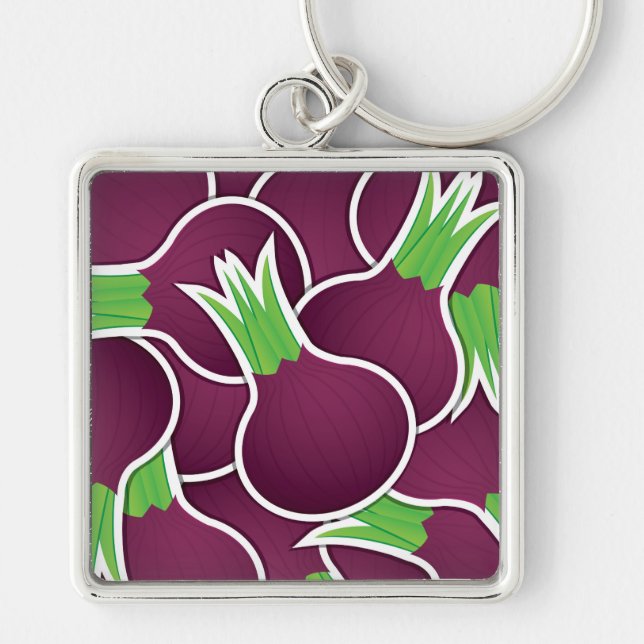 Porte-clés Oignons violets funky (Devant)