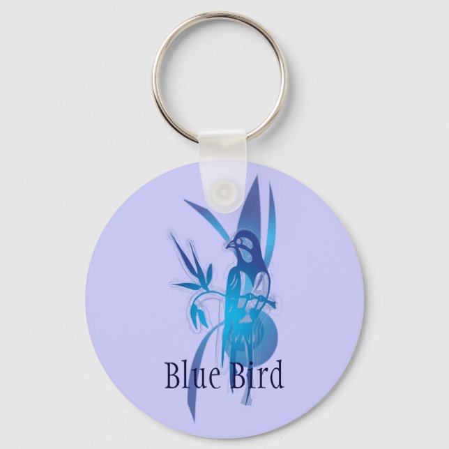 Porte-clés Oiseau bleu (Recto)