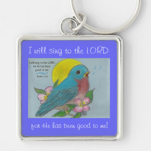 Porte-clés Oiseau bleu de bonheur avec le porte - clé de 13:6