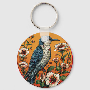 Porte-clés Oiseau Coucou Oriental Coloré