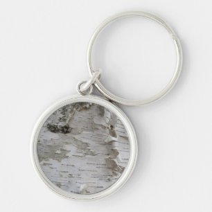Porte-clés Oiseau d'arbre de bouleau Peelé Vieux art photo