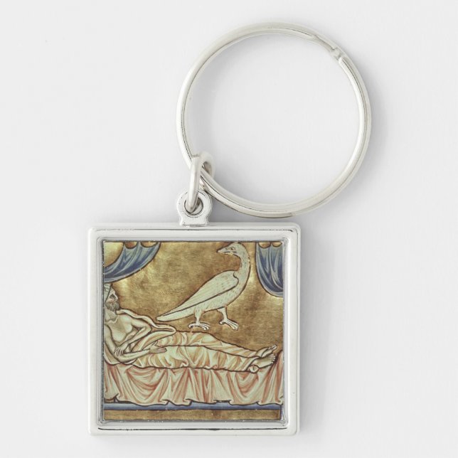 Porte-clés Oiseau de Caladrius, réputé prévoir (Devant)