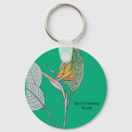 Porte-clés Oiseau de la Fleur du Paradis