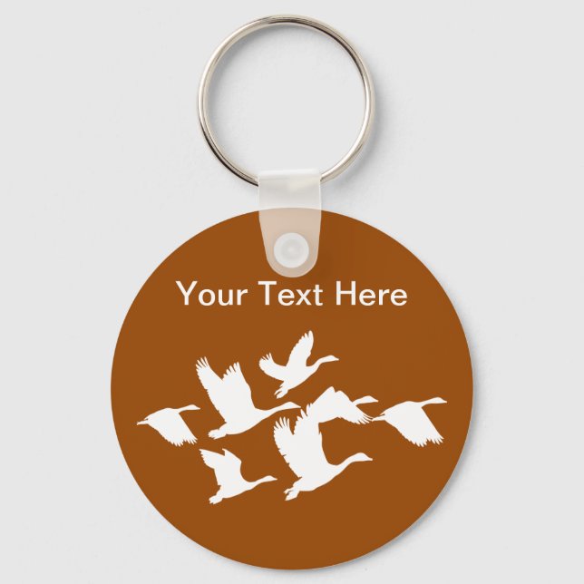 Porte-clés Oiseaux De La Nature En Vol (Recto)