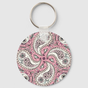 Porte-clés Oiseaux de marguerite en rose bébé