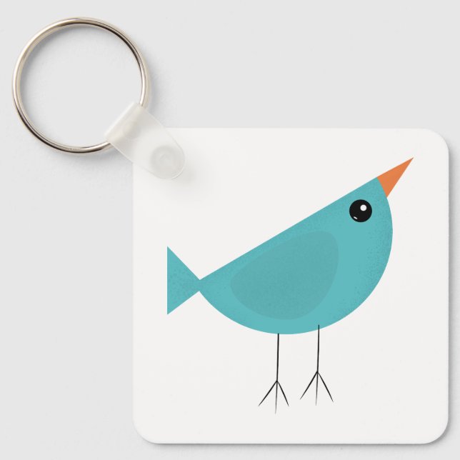 Porte-clés Oiseaux fantaisistes adorables, l'art de la nature (Recto)