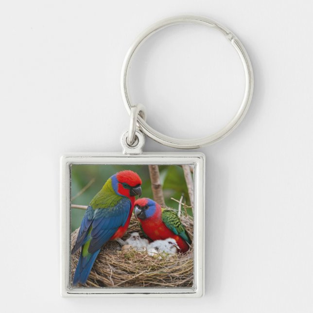 Porte-clés Oiseaux Rosella (Devant)