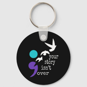 Porte-clés Oiseaux Semicolon Cadeau Prévention Suicide Sensib