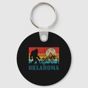 Porte-clés Oklahoma Bigfoot Montagnes Vintages Randonnée Camp