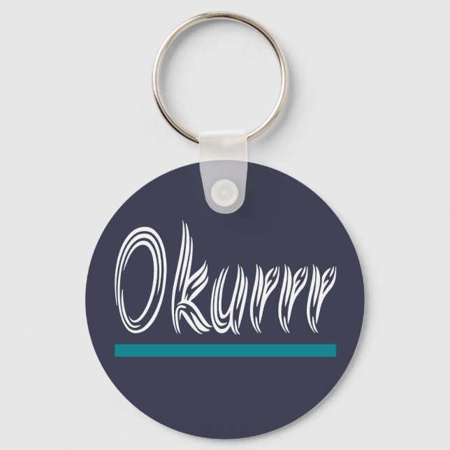 Porte-clés Okurrr Slang tendance populaire (Recto)