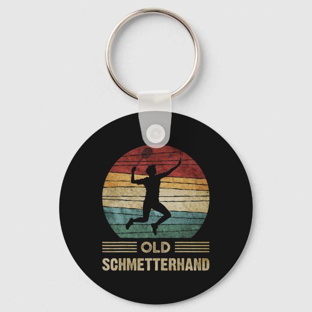 Porte-clés Old Butterhand Dminton Shutting Vintage Funny (Recto)