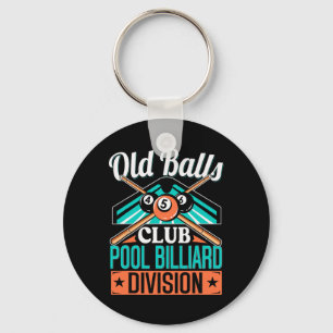 Porte-clés Old Club Pool 8 Ll Billard Division For Men Cadeau