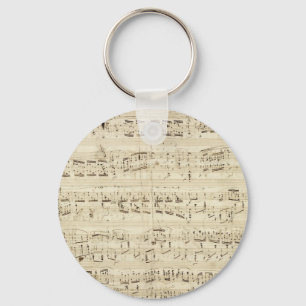 Porte-clés Old Music Notes