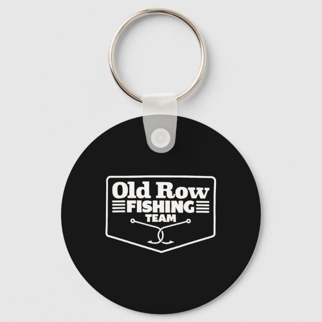 Porte-clés Old Row Fishing Team Funny For Men Women  (Recto)