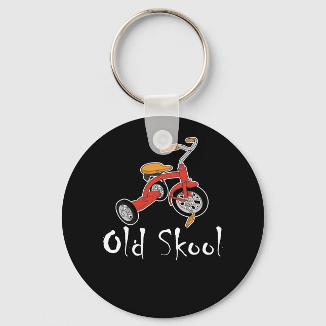 Porte-clés Old School Old Skool Tricycle Vélo Trike (Recto)