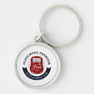 Porte-clés Old School Premium Véritable Club de Fitness Elite