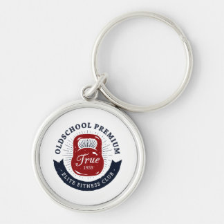 Porte-clés Old School Premium Véritable Club de Fitness Elite