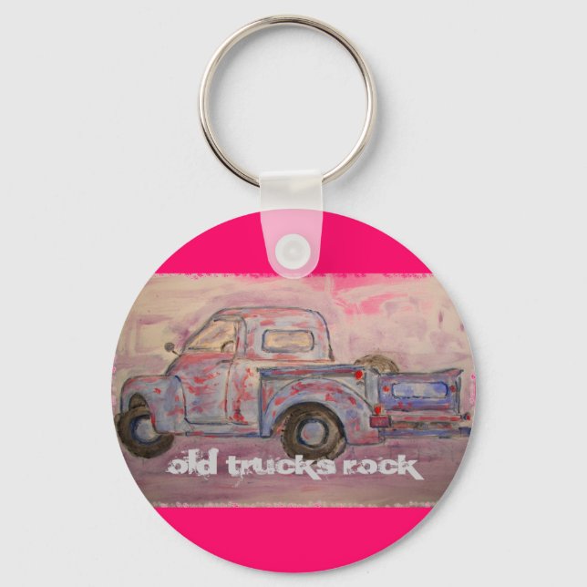 Porte-clés Old Trucks Rock (Recto)
