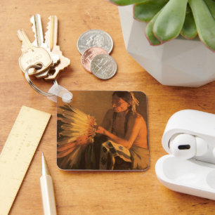 Porte-clés Old War Bonnet par Joseph Henry Sharp