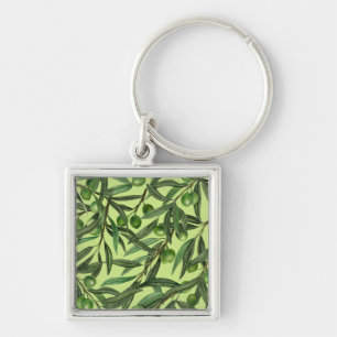 Porte-clés Olive branches on honeydew green