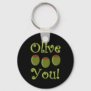 Porte-clés Olive de fin gourmet vous