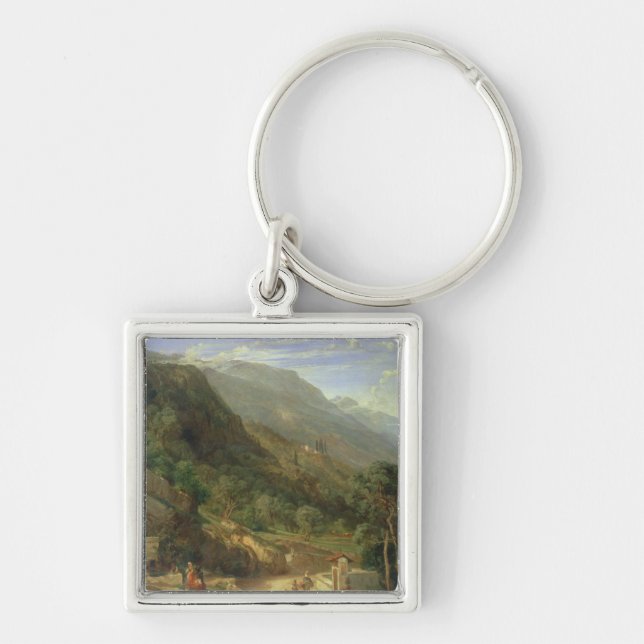 Porte-clés Oliveraies chez Varenna, lac Como, Italie, 1861 (o (Devant)