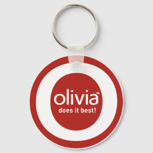 Porte-clés "Olivia le fait meilleur "