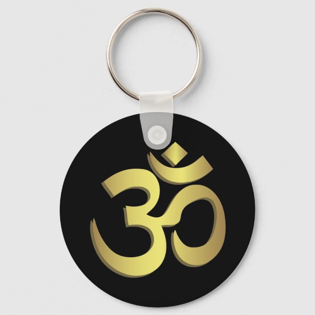 Porte-clés Om ( Aum ) Namaste yoga (Recto)