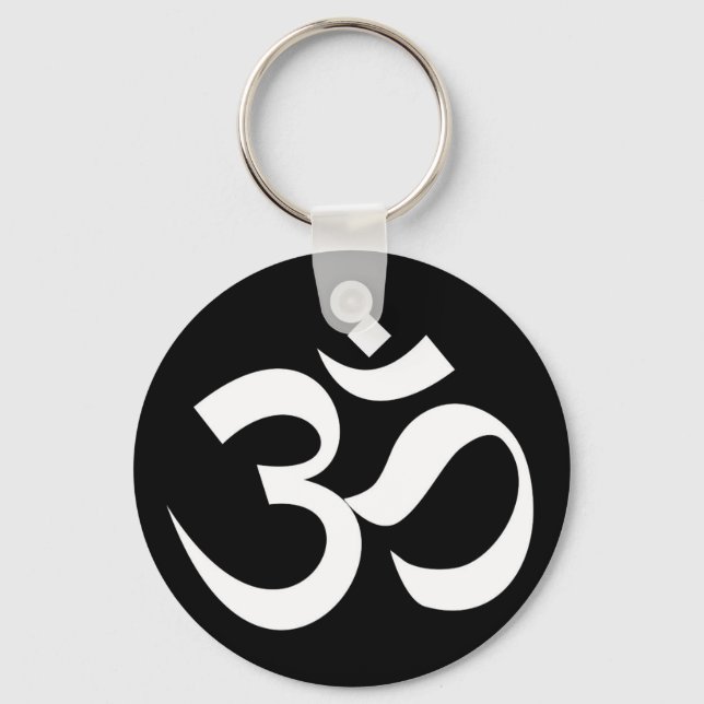 Porte-clés om symbole sacré bouddhisme religion zen yoga (Recto)