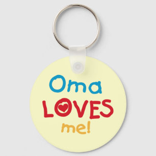 Porte-clés Oma aime mes t-shirts et cadeaux