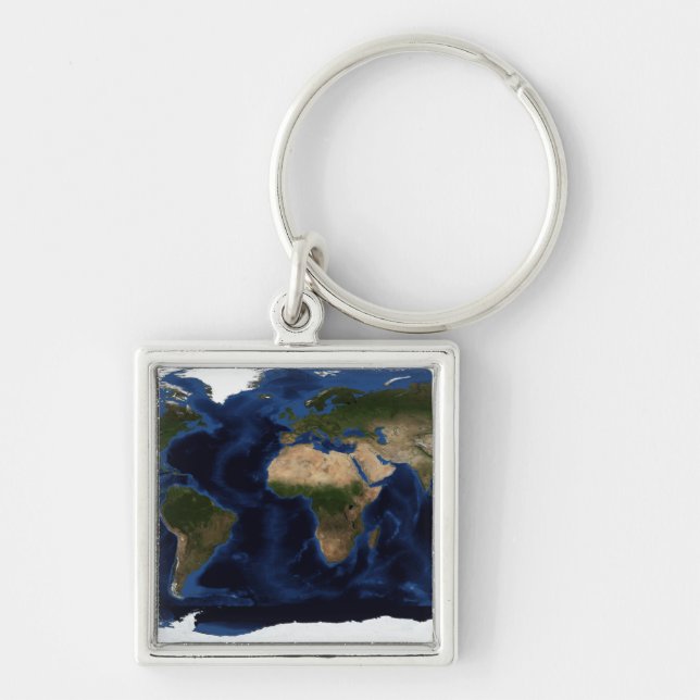 Porte-clés Ombrage topographique et bathymétrique de la terre (Devant)