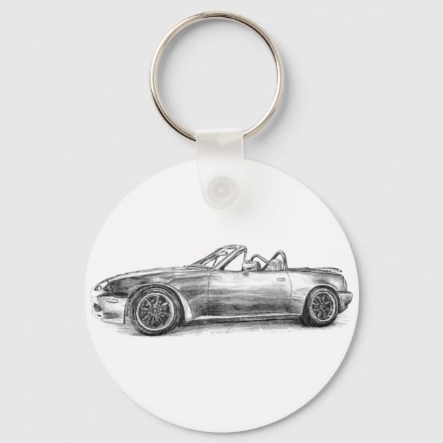 Porte-clés Ombre argentée MX5 (Recto)