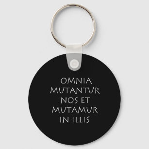 Porte-clés Omnia mutantur nos et mutamur in illis