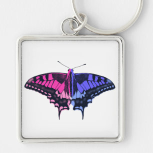 Porte-clés Omnisexual Pride Flag Swallowtail Butterfly