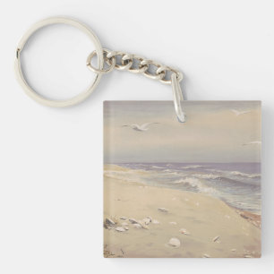 Porte-clés On the Beach (1879) - Art côtier Vintage