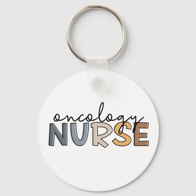 Porte-clés Oncologie Infirmière Oncologie Infirmière RN (Recto)