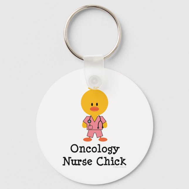Porte-clés Oncologie Infirmière Porte - clé de poussins (Recto)