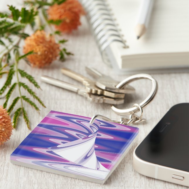 Porte-clés Ondes tournantes (Devant Droit)